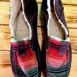 Ariat slip on shoes with fur inside